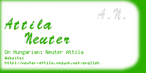 attila neuter business card